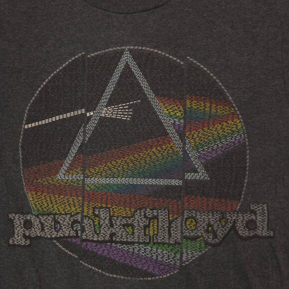 Pink Floyd The Dark Side of the Moon Band Graphic T Shirt Adult Mens Size S Gray - Picture 4 of 9